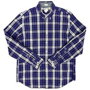 EUC Men's J. CREW Tailored Fit "Shirtings" Tartan Plaid Shirt‎ | Size L